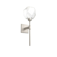 Gem Belvedere Sconce by Hammerton Studio in Beige Silver with Clear glass