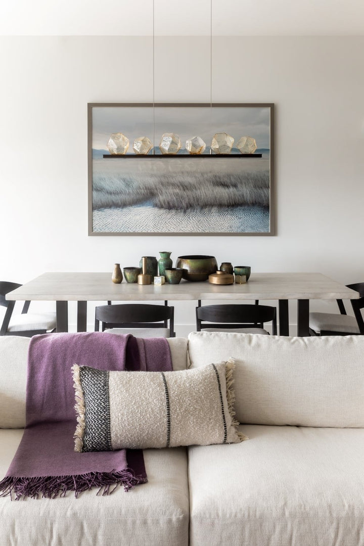 Gem Linear Chandelier by Hammerton Studio in a styled interior