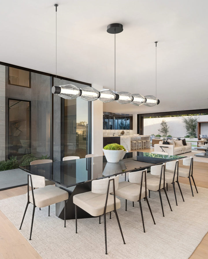 Gem Mandrel Chandelier by Hammerton Studio in a styled interior