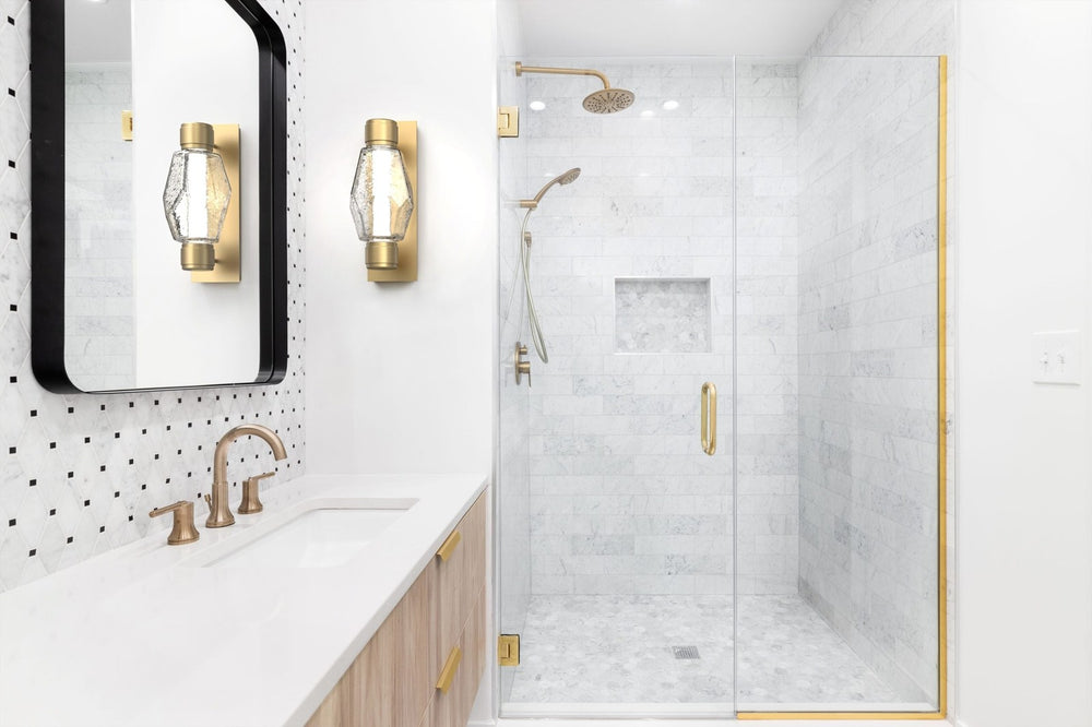 Gem Mandrel Sconce by Hammerton Studio in a styled interior