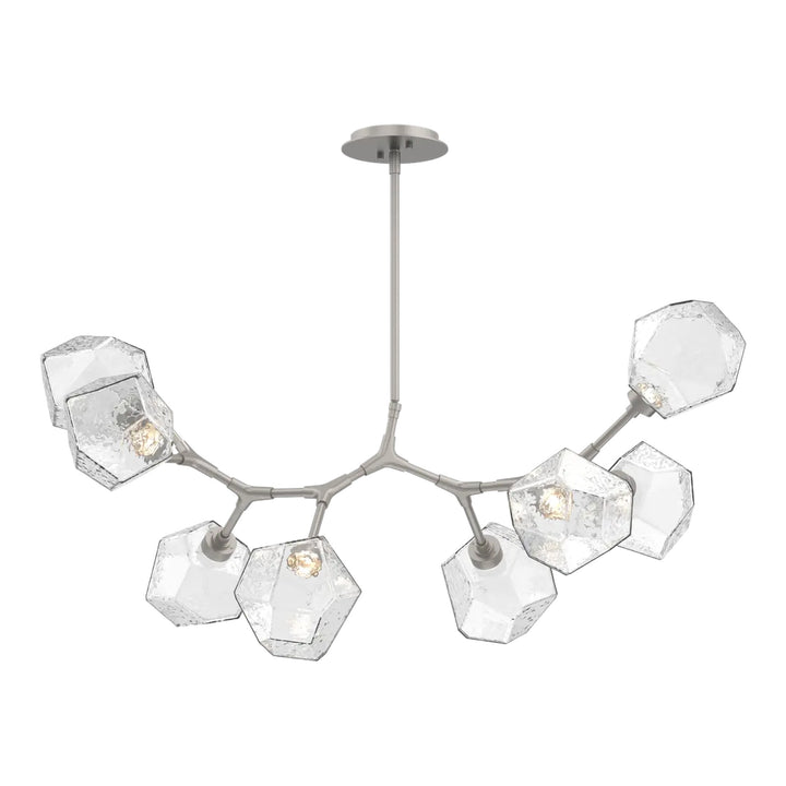 Gem Modern Branch Chandelier by Hammerton Studio in Beige Silver with Clear glass (8 Lights)