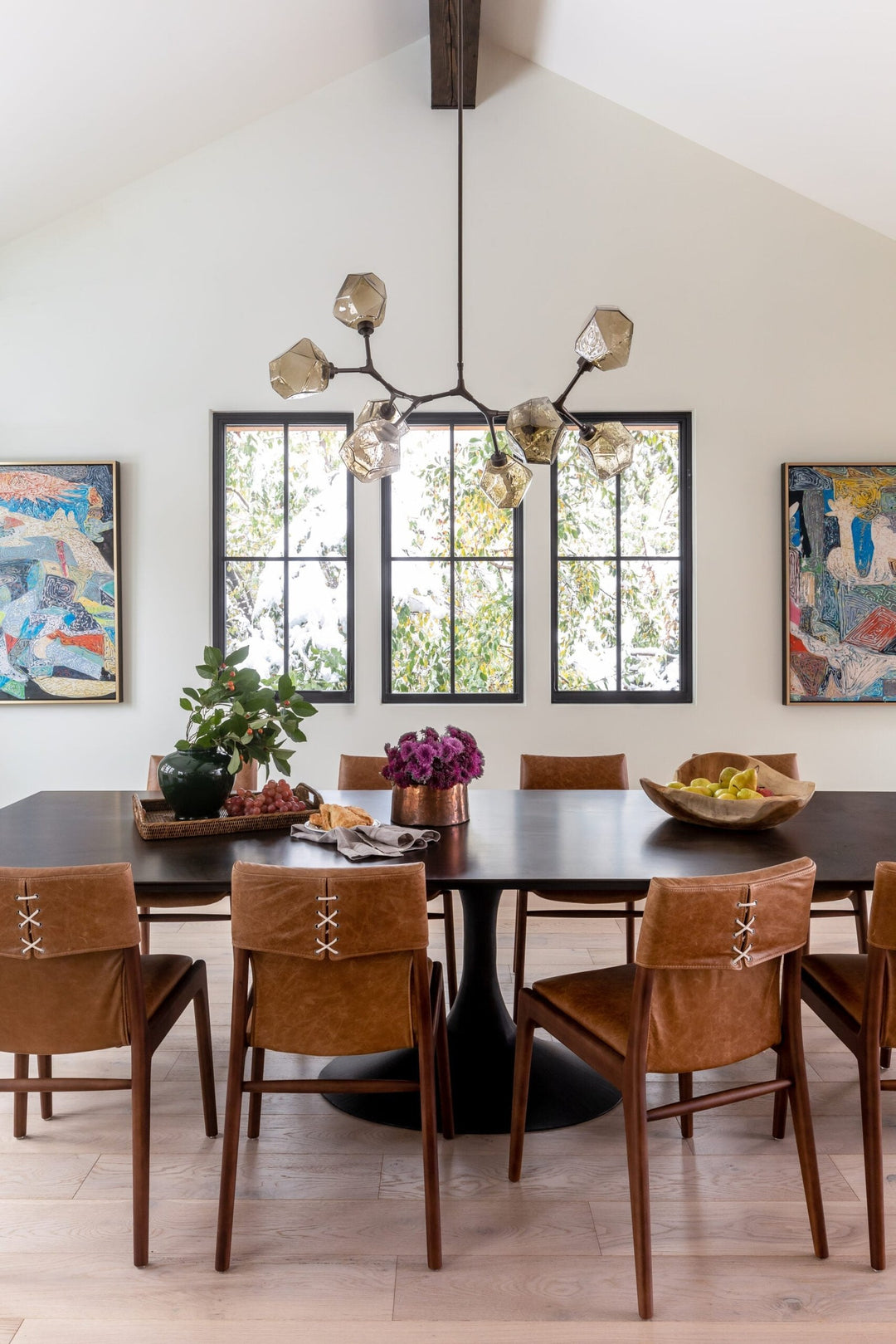 Gem Modern Branch Chandelier by Hammerton Studio in a styled interior