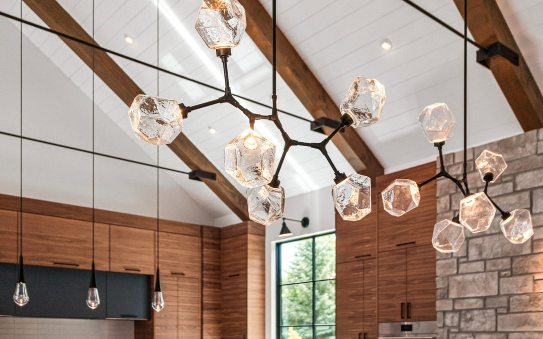 Gem Modern Branch Chandelier by Hammerton Studio in a styled interior