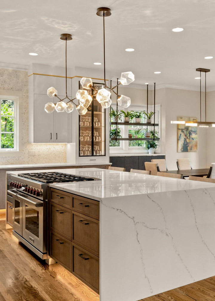 Gem Modern Branch Chandelier by Hammerton Studio in a styled interior