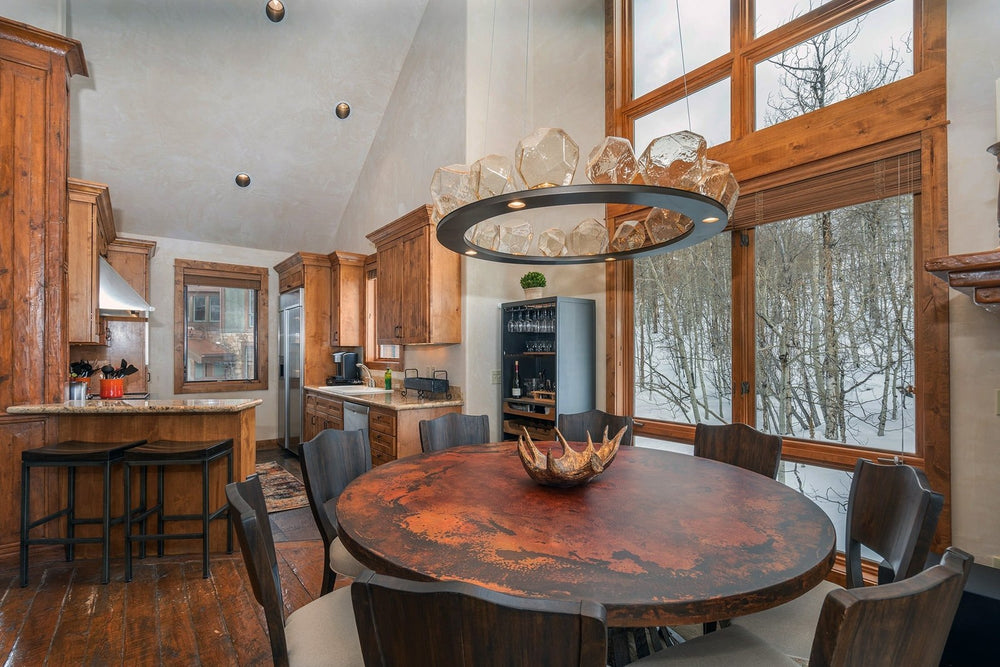 Gem Ring Chandelier by Hammerton Studio in a styled interior