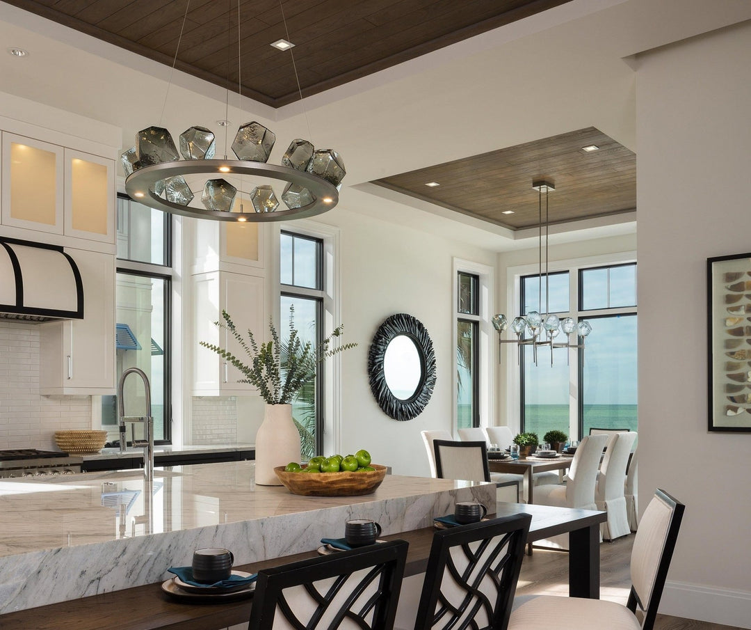 Gem Ring Chandelier by Hammerton Studio in a styled interior