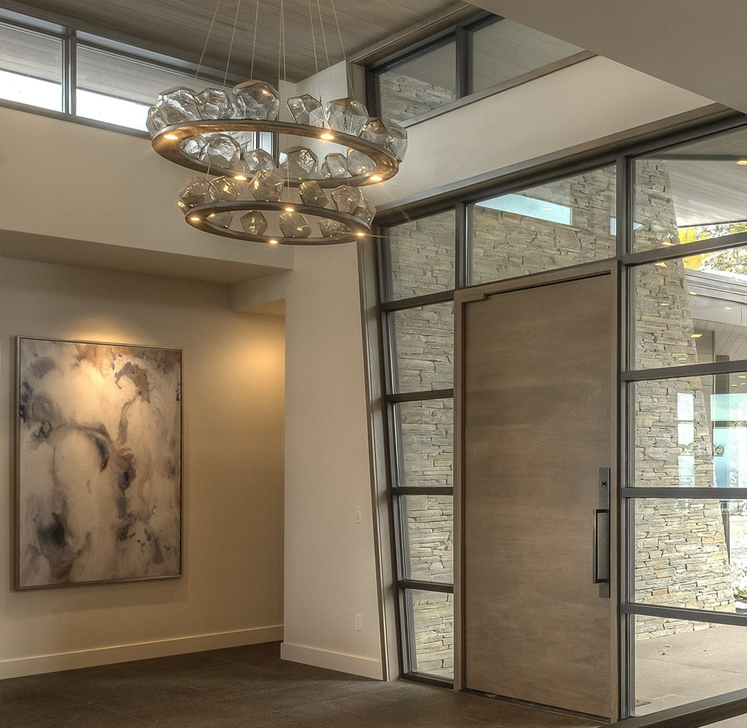 Gem Ring Chandelier by Hammerton Studio in a styled interior