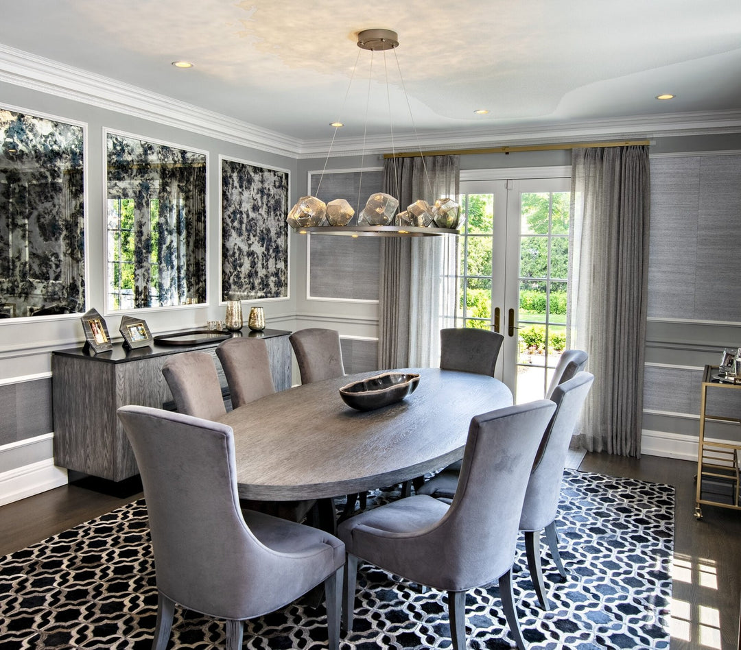 Gem Ring Chandelier by Hammerton Studio in a styled interior