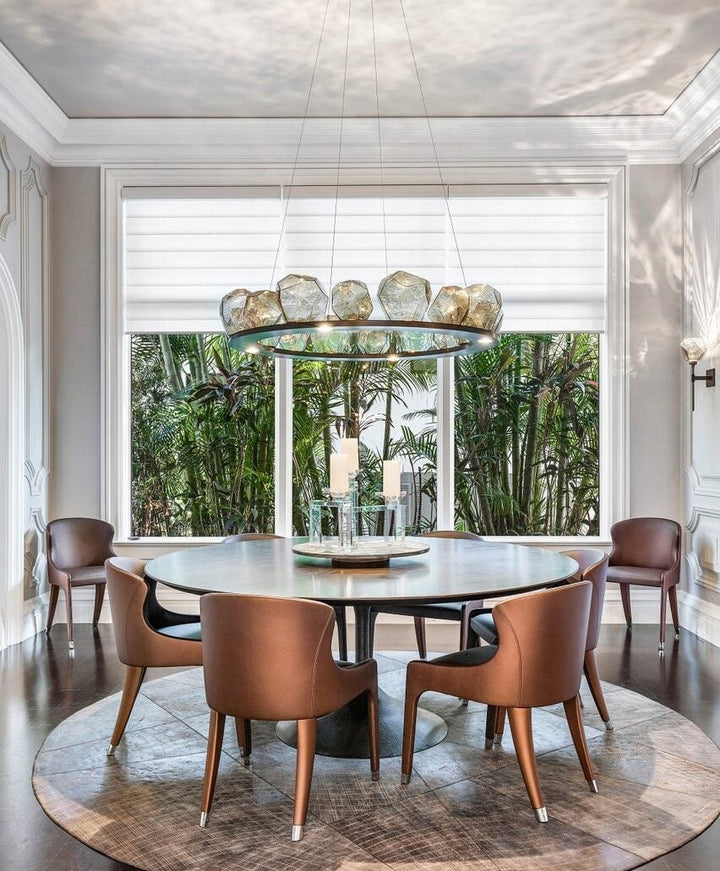 Gem Ring Chandelier by Hammerton Studio in a styled interior