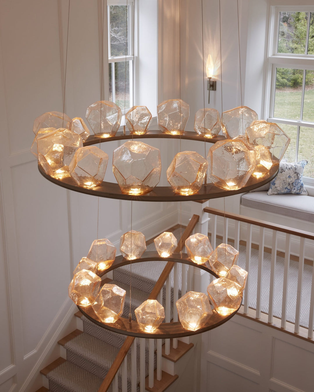 Gem Ring Chandelier by Hammerton Studio in a styled interior