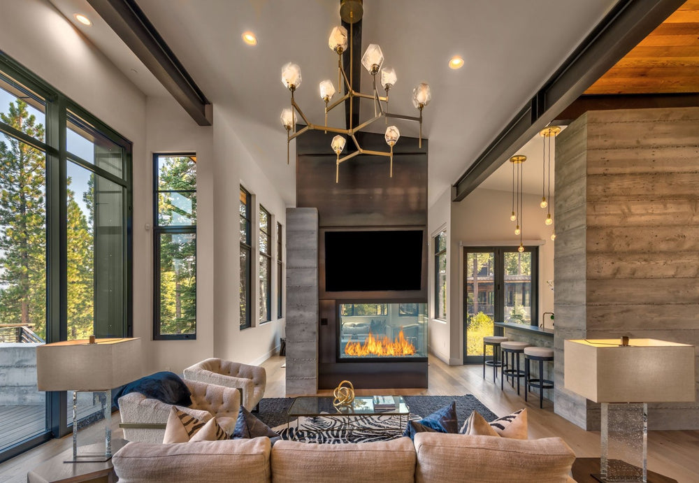 Gem Round Belvedere Chandelier by Hammerton Studio in a styled interior