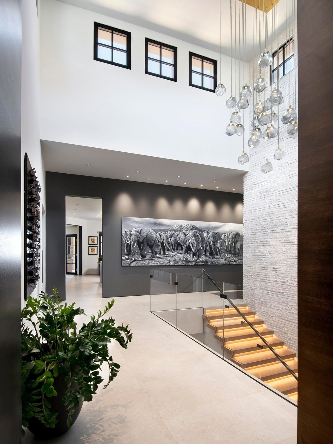 Gem Square Pendant Chandelier by Hammerton Studio in a styled interior