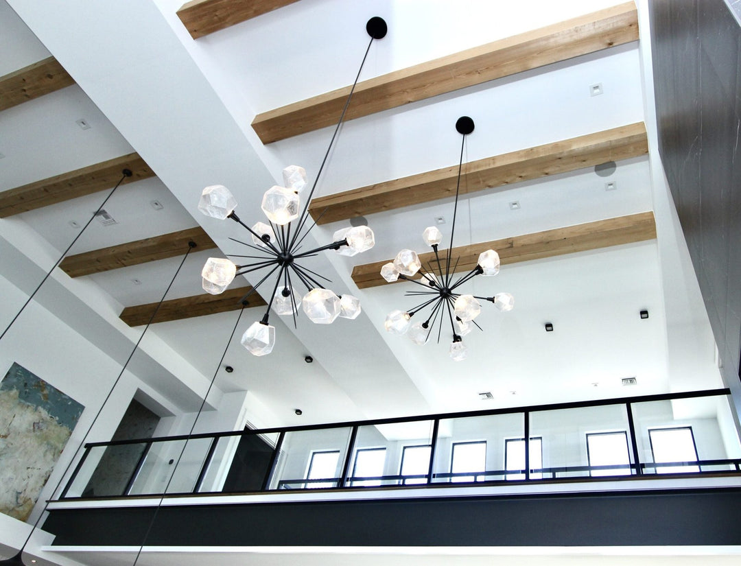 Gem Starburst Chandelier by Hammerton Studio in a styled interior