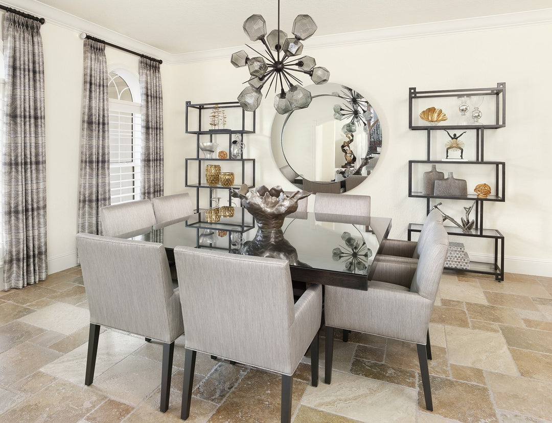 Gem Starburst Chandelier by Hammerton Studio in a styled interior