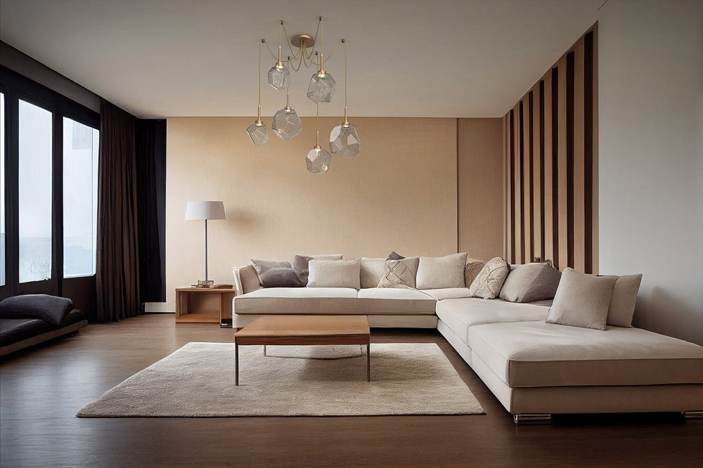 Gem Swag Chandelier by Hammerton Studio in a styled interior
