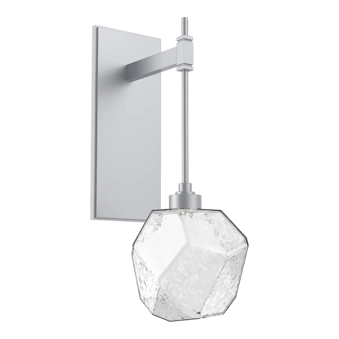Gem Tempo Sconce by Hammerton Studio in Classic Silver with Clear glass