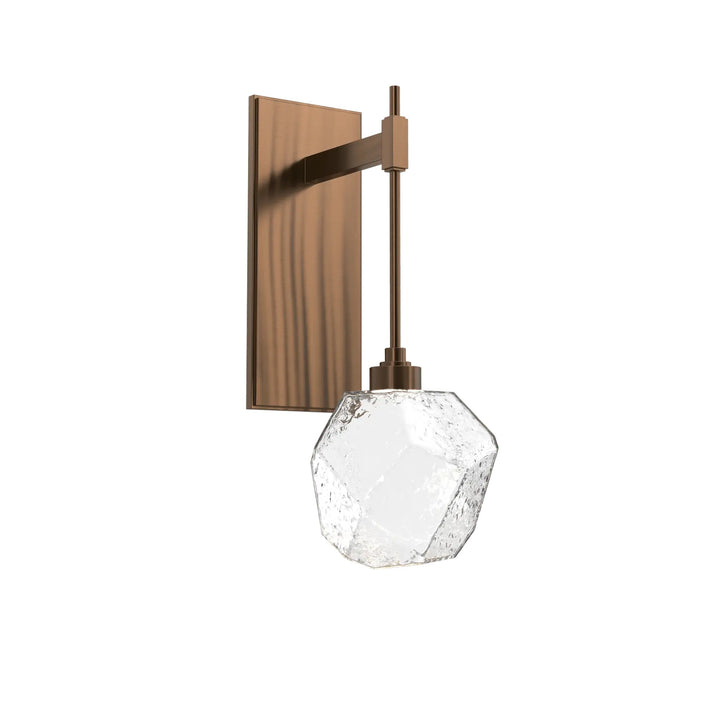 Gem Tempo Sconce by Hammerton Studio in Oil-Rubbed Bronze with Clear glass