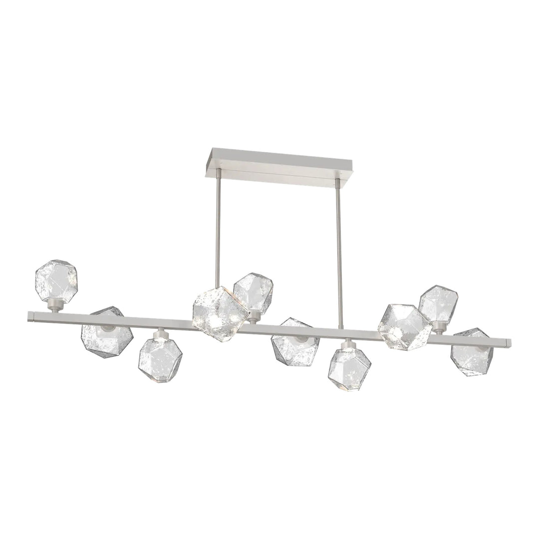 Gem Twisted Branch Chandelier by Hammerton Studio in Beige Silver with Clear glass (10 Lights)