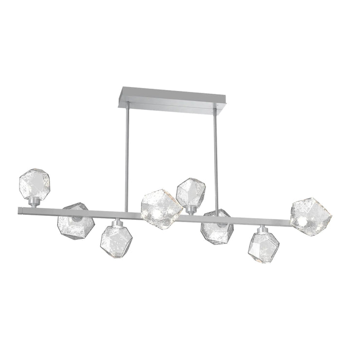 Gem Twisted Branch Chandelier by Hammerton Studio in Classic Silver with Clear glass (8 Lights)