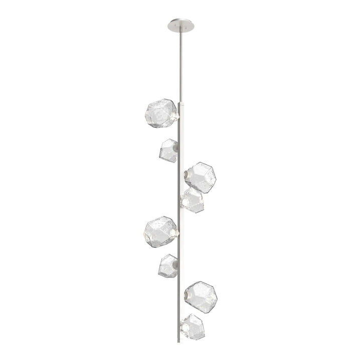 Gem Twisted Vine Chandelier by Hammerton Studio in Beige Silver with Clear glass (8 Lights)