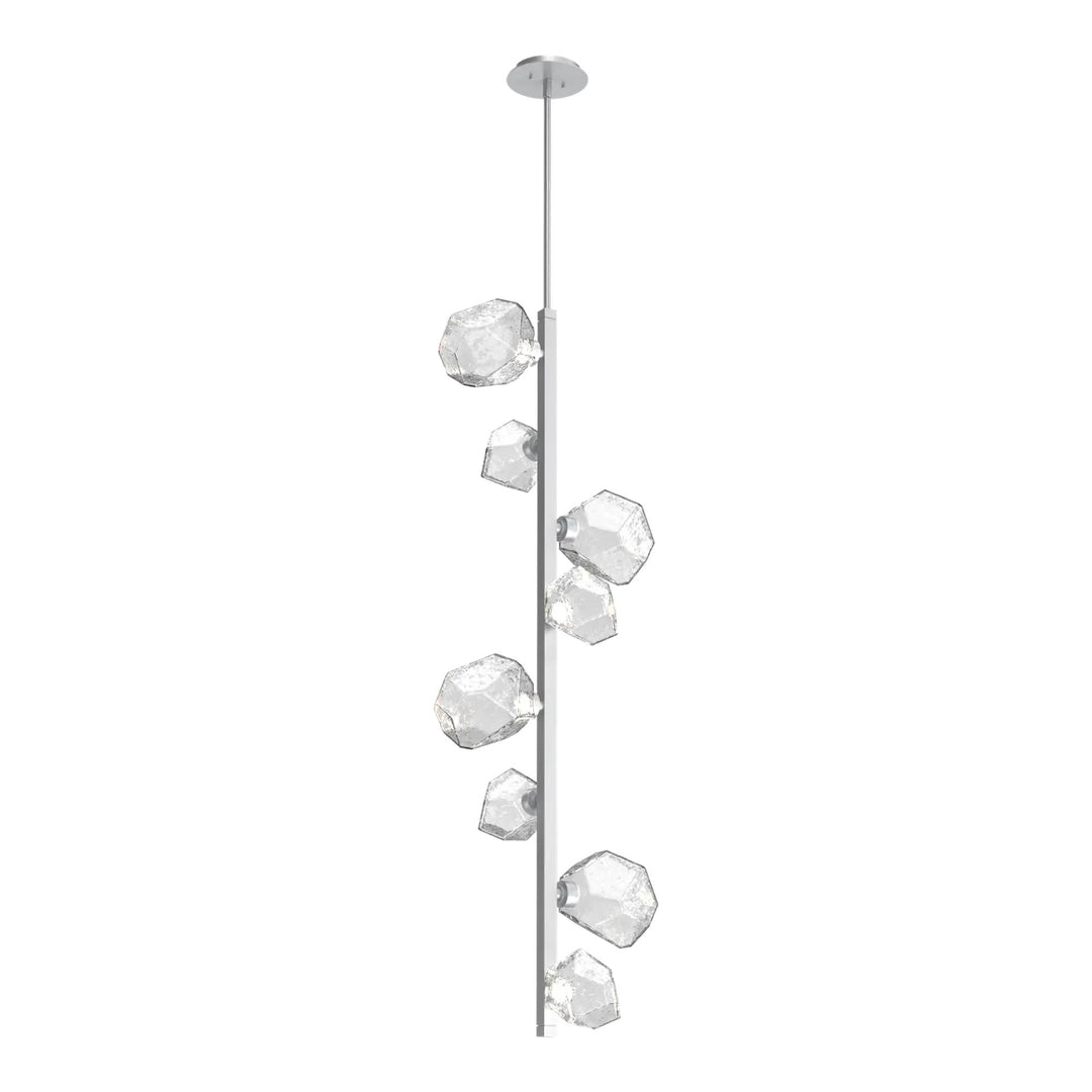 Gem Twisted Vine Chandelier by Hammerton Studio in Classic Silver with Clear glass (8 Lights)