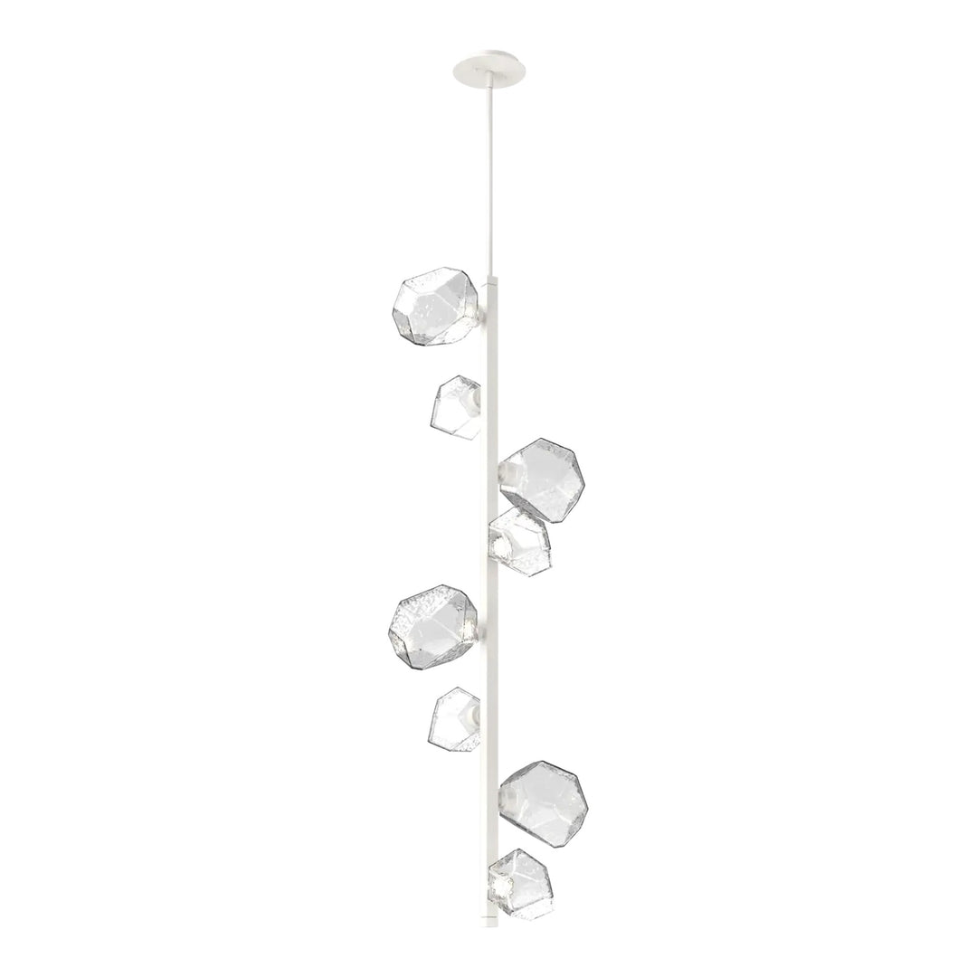 Gem Twisted Vine Chandelier by Hammerton Studio in Salt White with Clear glass (8 Lights)