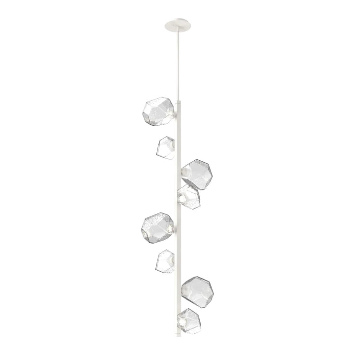 Gem Twisted Vine Chandelier by Hammerton Studio in Salt White with Clear glass (8 Lights)