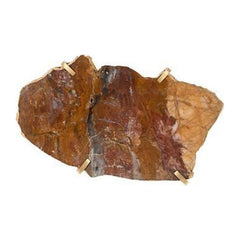 Gem Wall Tile in Brass Setting, Earth Marble Phillips Collection