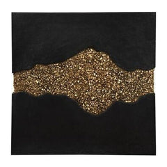 Geode Texture Panel Black and Gold, Wall Decor Phillips Collection