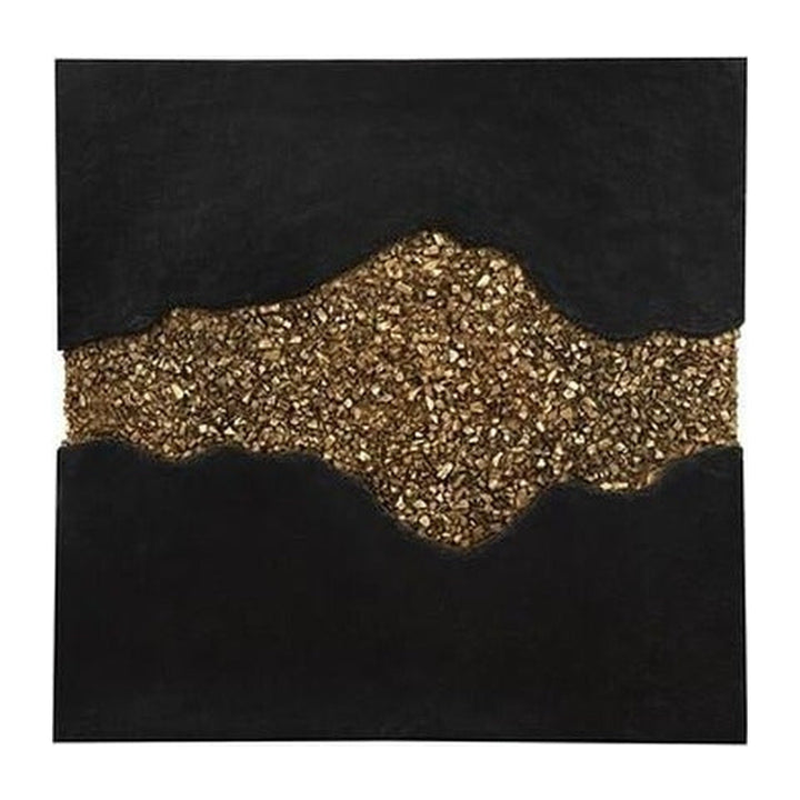 Geode Texture Panel Black and Gold, Wall Decor Phillips Collection