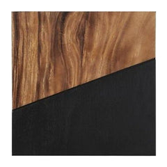 Geometry Wood Wall Tiles, Chamcha Wood, Natural, Black Phillips Collection