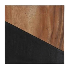 Geometry Wood Wall Tiles, Chamcha Wood, Natural, Black Phillips Collection