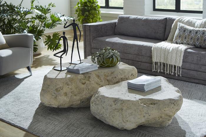 Phillips Collection Cast Boulder Coffee Table - Thumbnail 4
