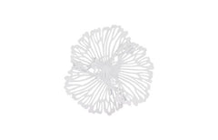 Flower Wall Art, Metal — Extra Small, White