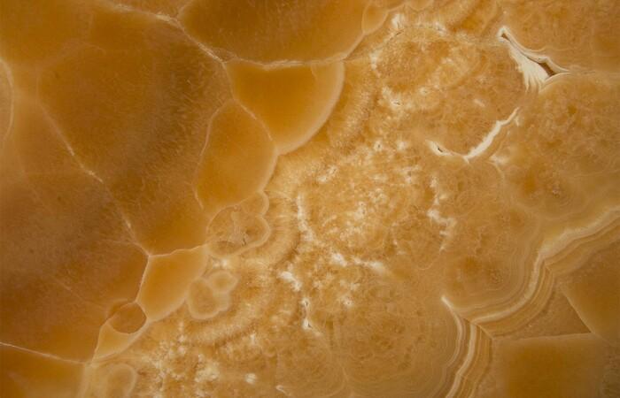 Gem Wall Tile in Brass Setting, Sand Onyx — view 2