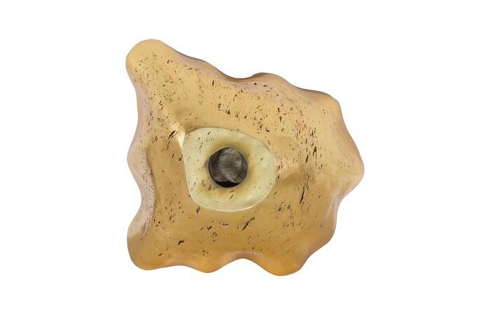 Cast Wall Onyx Bowl, Gold Leaf, Large — view 4