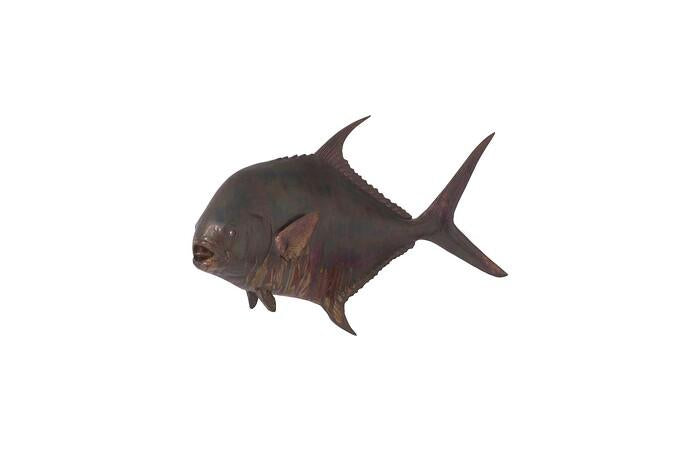 Permit Fish Wall Sculpture, Resin — view 2