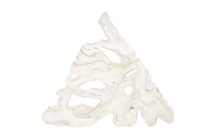 Contour Cast Root Triangle Wall Art — One Size, Faux Bleached