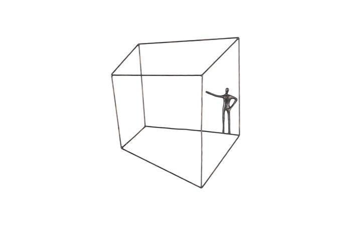 Perspective Wall Art, Square, Standing Arm Up — One Size, As Shown