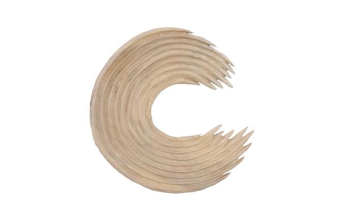 Swoop Wall Art, Wood — Large, Bleached