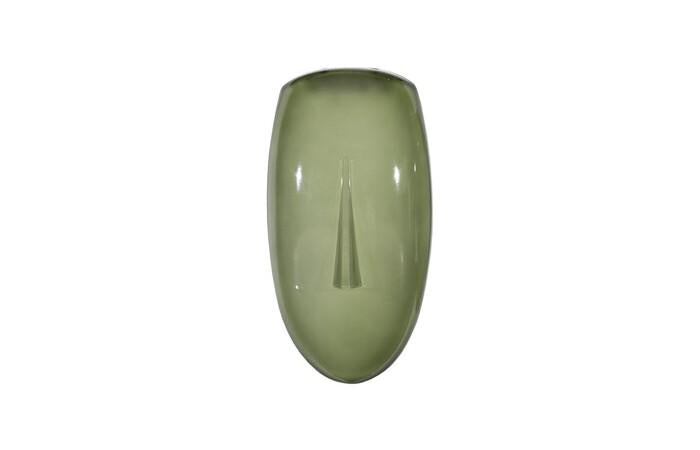 Classic Concave Cycladic Wall Art — One Size, Green