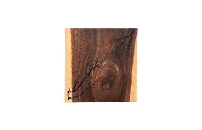 Lightning Wall Tile, Chamcha Wood — One Size, As Shown