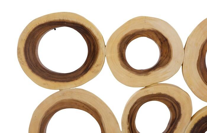 Chuleta Rings Wall Art, Chamcha Wood, Square — view 8
