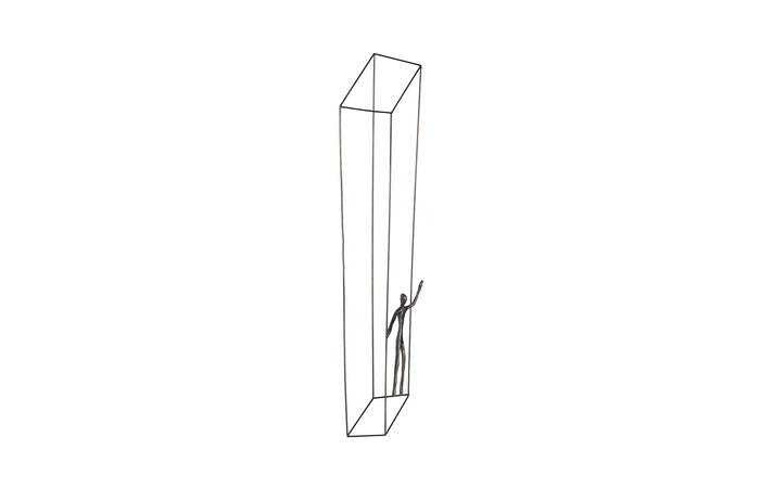 Perspective Wall Art, Rectangular, Standing Right — view 2