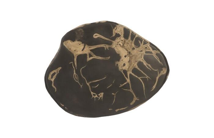 Cast Petrified Wood Wall Tile, Resin — 17x2.50x13"h, As Shown