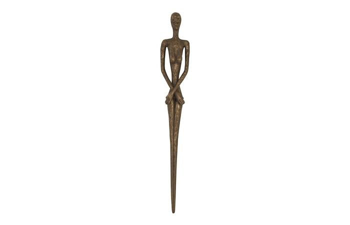 Lottie Wall Sculpture, Resin — One Size, Bronze Finish