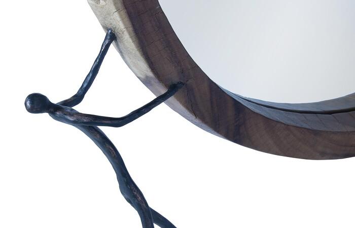 Atlas Mirror, Chamcha Wood, Metal — view 3