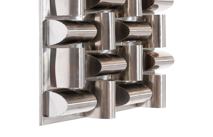 Arete Wall Tile, Stainless Steel — view 3