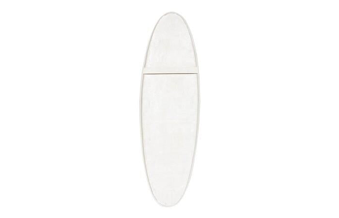 Cycladic Oval Wall Decor, Resin, Off White — view 4