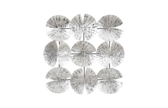 Ginkgo Leaf Wall Art, 9 Leaves, Silver — One Size, Silver
